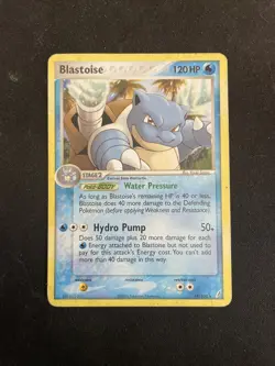 Blastoise - 14/100 - Rare Crystal Guardians Pokemon MP - Image 1