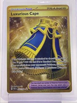 LUXURIOUS CAPE 2023 POKEMON PARADOX RIFT HYPER RARE 265/182 Q6456 - Image 1