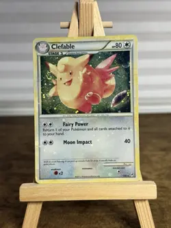 Pokemon TCG Clefable Holo Rare HG&SS Call Of Legends 1/95 - HOLO BLEED SWIRL 🌀 - Image 1