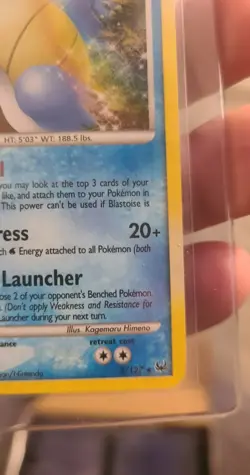 Pokemon Blastoise 2/127 Platinum Holo #2 - Image 5