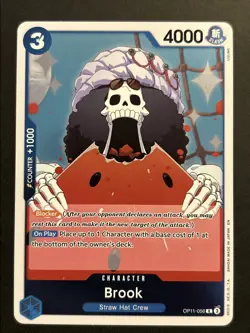 Brook OP11-056 R Foil One Piece TCG A Fist of Divine Speed NM/M - Image 1