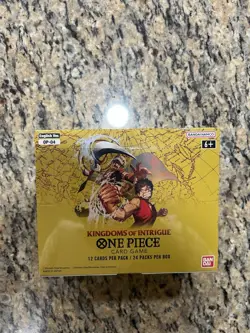 One Piece TCG: Kingdoms Of Intrigue Booster Box OP-04 (Factory Sealed) ENGLISH - Image 1