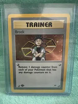 Pokemon 2000 Gym Heroes 1st Edition Brock Holo Card #15/132 - Image 1