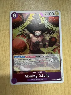 Bandai One Piece CCG Monkey.D.Luffy OP07-073 Character Card R 7000 Power Regular - Image 1