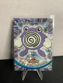 Poliwhirl #61 Topps TV Animation Edition Series 1 Pokemon Card Red Topps Logo - Image 1