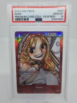 Nami Premium Card Collection One Piece Film Red ST01-007 Psa 10 Gem Mint - Image 1