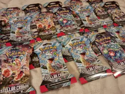 LARGE LOT OF 20 Pokemon Stellar Crown Sleeved Booster Packs Trading Cards – NEW! - Image 4