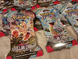 LARGE LOT OF 20 Pokemon Stellar Crown Sleeved Booster Packs Trading Cards – NEW! - Image 5
