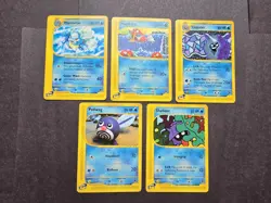 Pokemon TCG Expedition Base Set Water-type Cards Magikarp Etc 42,92,118,125,129 - Image 1