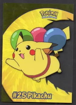 2000 Topps Pokemon Pikachu PC1 #25 TV Animation Clear Card - Image 1