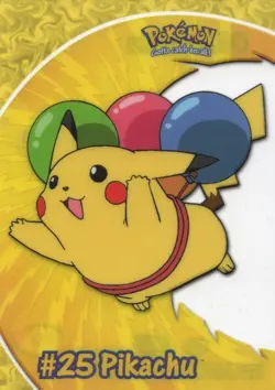 2000 Topps Pokemon Pikachu PC1 #25 TV Animation Clear Card - Image 2