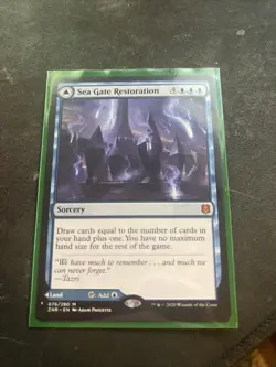 MTG Sea Gate Restoration Card Zendikar Rising NM Condition - Image 1
