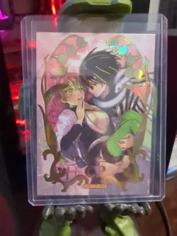 Demon Slayer CP Mitsuri Obanai Couple CP Holo Anime Collectible Trading Card - Image 1