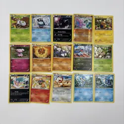 Pokemon Card Collection Lot of 15 Mixed Type, Build Your Collection 2010’s F - Image 1