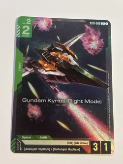 Bandai Gundam War Gundam Kyrios Flight Mode Unit Card ST07-008 C+ - Image 1