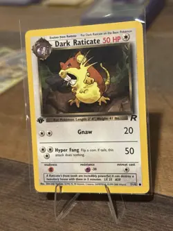 Dark Raticate 1st Edition 51/82 Team Rocket NM+ Mint Pokemon Card CLEAN - Image 2