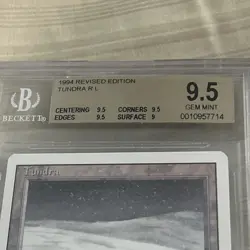 Tundra * REVISED * DUAL LAND * BGS 9.5 Gem Mint Magic The Gathering MtG Rare - Image 5