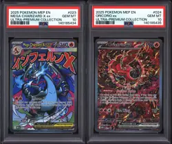 Pokemon Mega Charizard X ex 023 Oricorio ex 024 Sequential Set GEM MINT PSA 10 - Image 1
