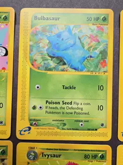 Pokemon TCG Expedition Base Grass Type Rare/Uncommon Butterfree, Bulbasaur Etc - Image 3