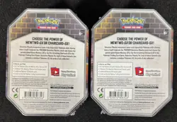 POKEMON 2017 DETECTIVE PIKACHU Tins BOTH CHARIZARD GX TIN & MEWTWO GX TIN NICE! - Image 5