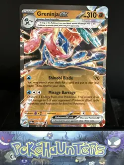 Pokemon Card Greninja ex 106/167 Double Rare Twilight Masquerade Near Mint - Image 1