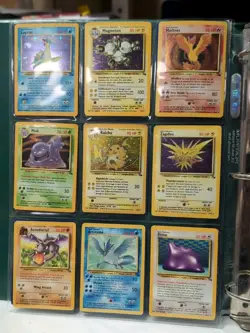 Pokemon Fossil 100% Complete Master Set 62/62 WOTC Vintage 1999 Holo Rare Binder - Image 2