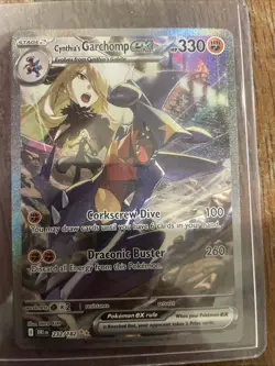 Pokemon Cynthia's Garchomp EX 232/182 Destined Rivals Holo Illustration Rare - Image 2