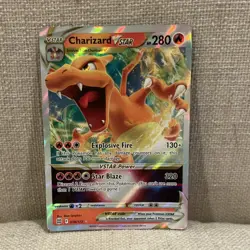 Pokemon Charizard VSTAR Ultra Rare Full Art Holo 018/172 Brilliant Stars HP 280 - Image 1