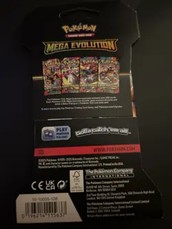 (VERY HEAVY) 33.25g Pokemon TCG Mega Evolution Sleeved Booster Pack (SEALED)✅ - Image 3