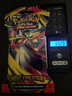 (VERY HEAVY) 33.20g Pokemon TCG Mega Evolution Sleeved Booster Pack (SEALED)✅ - Image 1