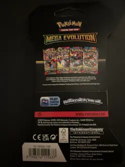 (VERY HEAVY) 33.20g Pokemon TCG Mega Evolution Sleeved Booster Pack (SEALED)✅ - Image 3