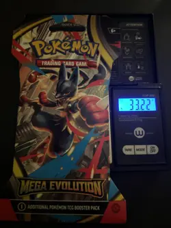 (VERY HEAVY) 33.22g Pokemon TCG Mega Evolution Sleeved Booster Pack (SEALED)✅ - Image 1