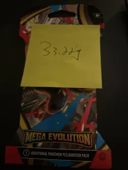 (VERY HEAVY) 33.22g Pokemon TCG Mega Evolution Sleeved Booster Pack (SEALED)✅ - Image 4