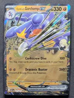 Cynthia's Garchomp ex 111/217 Double Rare Ascended Heroes Pokemon TCG - Image 1