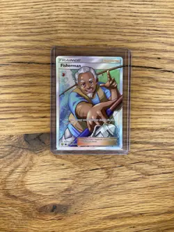POKEMON FISHERMAN SV83/SV94 FULL ART TRAINER HIDDEN FATES NEAR MINT - Image 1