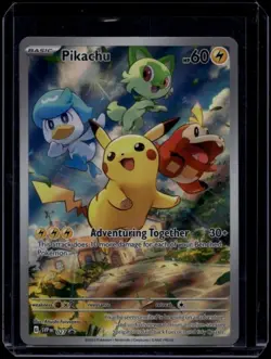 Pokemon TCG Pikachu 027 Scarlet & Violet Promo NM - Image 1