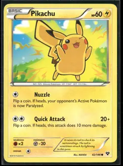 Pokemon - PIKACHU 42/146 XY BASE SET LP - Image 1
