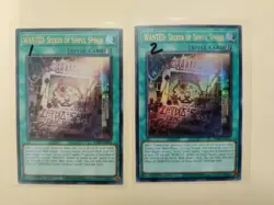 2x YuGiOh! WANTED: Seeker of Sinful Spoils RA03-EN074 Ultra Rare 1st Ed NM - Image 1
