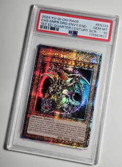 2024 YU-GI-OH! Chaos Emperor Dragon Envoy Of The End RA03-EN133 QCR PSA 10 QCSR - Image 3