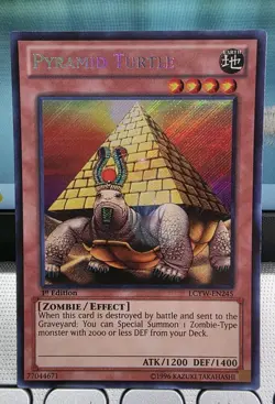Yugioh Collector's Pyramid Turtle LCYW-EN245 Secret Rare 1st Ed.+Bonus - Image 1