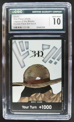 2025 ONE PIECE CCG DON!! LEGACY OF THE MASTER 3D CGC 10 C PT - Image 1