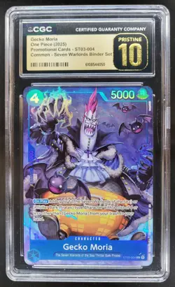 2025 ONE PIECE CCG GECKO MORIA ST03-004 CGC 10 PRISTINE B PT - Image 1