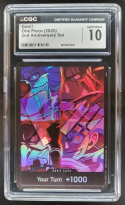 2025 ONE PIECE CCG DON!! 2ND ANNIVERSARY SET CGC 10 C PT - Image 1