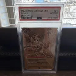 Disney Lorcana Tigger Enchanted Holo 215/204 Azurite Sea PSA 10 - Image 2