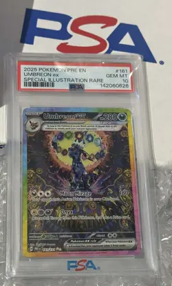 Pokemon TCG Prismatic Evolutions Umbreon EX Card 161/131 PSA 10 - Image 3