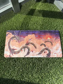 Shiny Rayquaza Board Game Pokemon Playmat Card Desk Mat TCG CCG Pad Mousepad 24” - Image 1