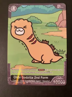 Chibi Godzilla 2nd Form Godzilla Card Game Monster Raids Again EBP02-T04+ P NM - Image 1