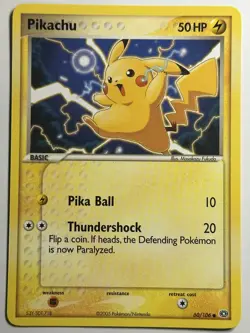 Pikachu Emerald 60/106 LP-NM Pokemon Card - Image 1