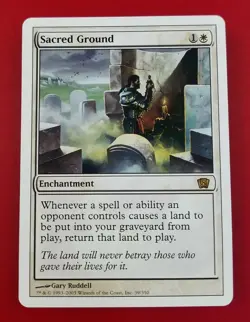 1x Sacred Ground | 8th Edition | MTG Magic Cards - Image 1