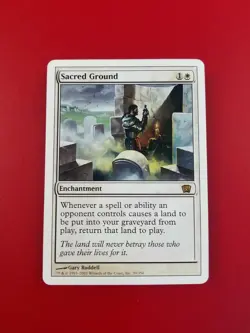 1x Sacred Ground | 8th Edition | MTG Magic Cards - Image 3